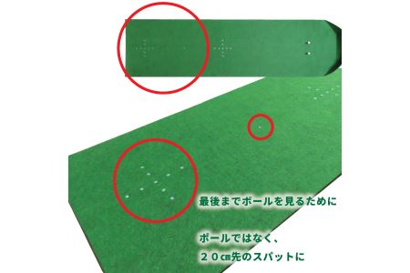 D12-04 ゴルフ パター 真っすぐ打つ練習用マット
