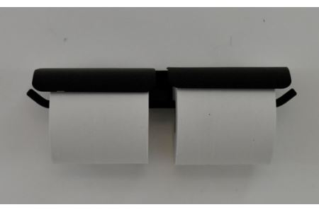 D63-05 アイアン ヨークペーパーホルダーA 2連 (トイレ用鉄製家具)【30営業日】（45日程度）を目安に発送