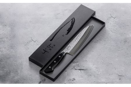 H45-27 虎徹 ヤスキハガネ青紙2号 三徳包丁 180mm（安田刃物）