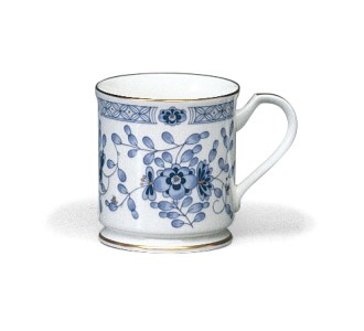 【三重ナルミ】 食器 ミラノ マグカップ ホワイト ブルー 2点セット [鳴海製陶] 食器
