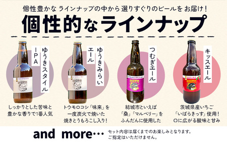 つむぎの郷発祥！クラフトビール 330ml おまかせ 6本 セット 株式会社結城麦酒《90日以内に出荷(土日祝除く)》茨城県 結城市 クラフトビール お酒 酒 ポップ 結城市産