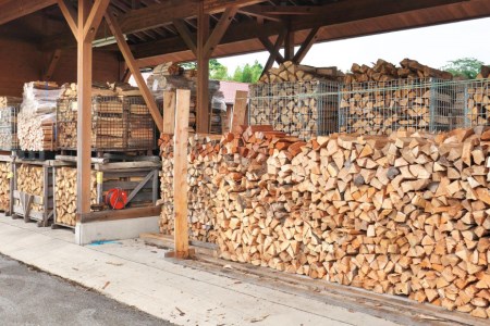 薪 広葉樹 ミックス薪 13kg 1本40〜43cm [新川森林組合 富山県 朝日町 34310329]