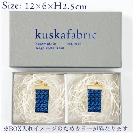 kuska fabricのガルザイヤリング【ゴールド】世界でも稀な手織りファブリック_装飾品・工芸品 ピアス・イヤリング アクセサリー _【1341711】