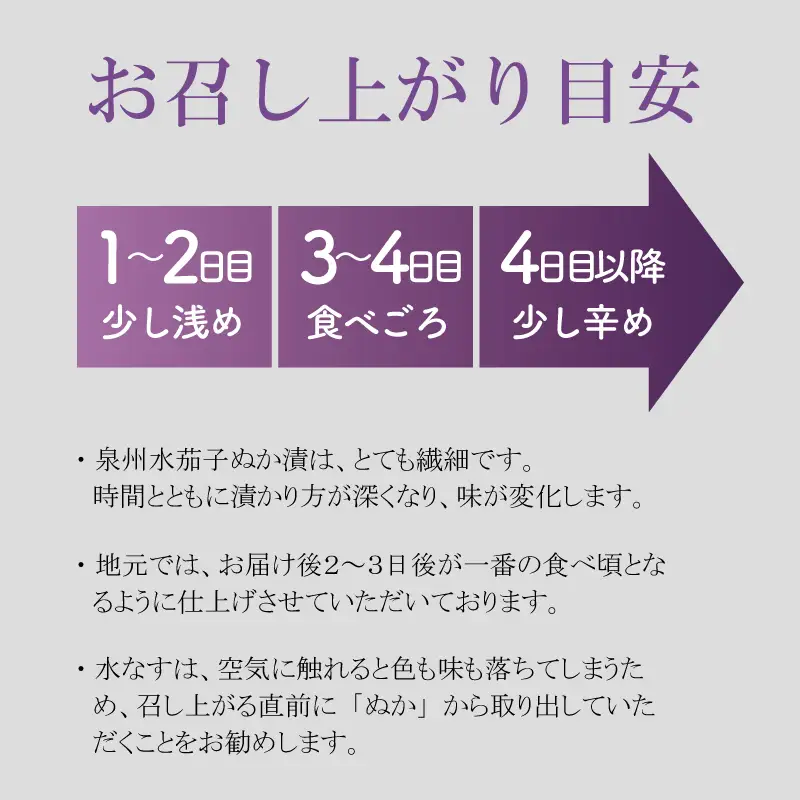 特選水なす浅漬け 5個入り
