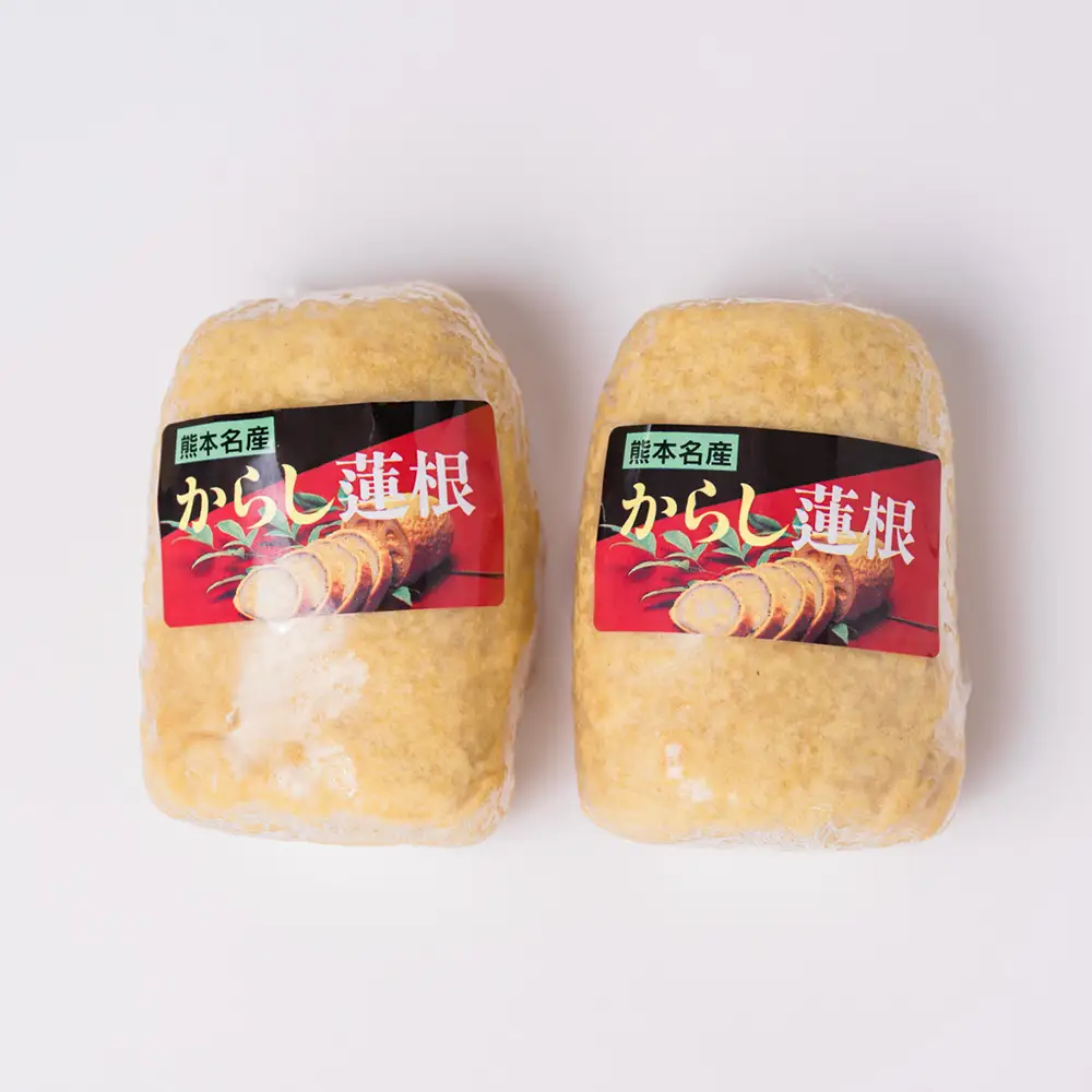 高見 からし蓮根 丸大 600g (1本300g前後×2本) 辛子蓮根 おつまみ 惣菜 九州 冷蔵 熊本名物 辛子 れんこん 蓮根 レンコン ご当地 郷土料理 熊本県 八代市