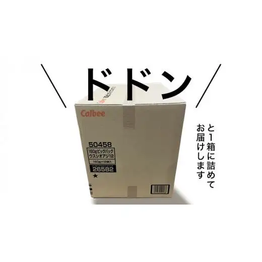 カルビー ポテトチップス BIGBAG 160g うすしお味 1ケース ( 12袋 )