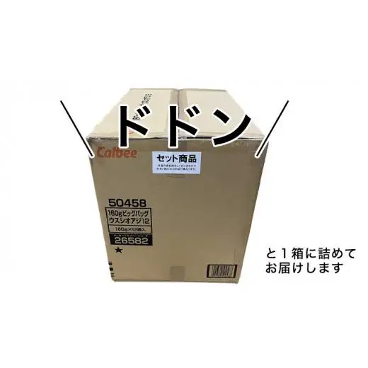 カルビー ポテトチップス BIGBAG 160g 3種 各4袋セット (計 12袋 ) うすしお ・ のりしお ・ コンソメパンチ