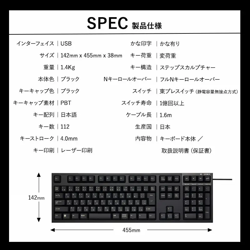 東プレ REALFORCE R3S 有線　静電容量無接点方式キーボード（型式：R3SA12） ◇ ｜ PC パソコン 周辺機器 リアルフォース