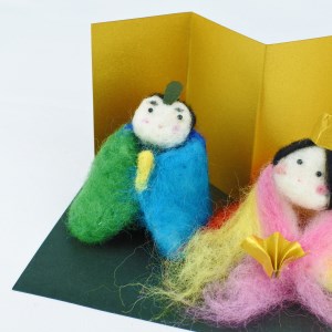 ひなまつり [ふわふわ癒しのお雛様] 手作り羊毛キット・親子で作れる動画付き【0458】