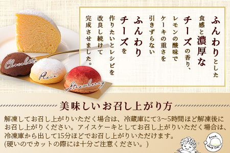 ふわしゅわ食感♪ドーム型スフレケーキ「はいチーズ」3種セット（プレーン・チョコ・いちご）｜お子様に人気 お祝い 誕生日 ギフト 贈答用 イベントスイーツ 佐賀県 鹿島市 送料無料 B-308