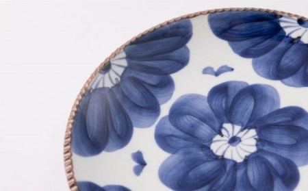いげ皿染ソフィア(青)21cm1点 NAZ502 