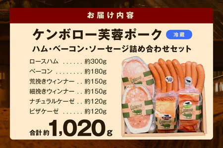 【DLGコンテスト2024金賞受賞】 浜田で生産・加工したケンボロー芙蓉ポーク ハム・ベーコン・ソーセージ詰め合わせ セット 豚肉 肉 ポーク 詰合せ 個包装 贈答 ギフト 冷蔵 芙蓉ポーク【002_1954】