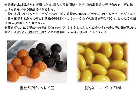 新時代の手作り熟成・発酵黒ひげにんにく玉：B100-030