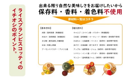 グルテンフリー 無添加 お米由来のライスブランビスコッティ 4種 計30袋セット ビスケッティ ビスケット クッキー 焼き菓子 菓子 お菓子 スイーツ 洋菓子 贈答 贈り物 ご褒美 詰め合わせ セット 味比べ 食べ比べ シェア 宮崎県 高千穂町 _Tk015-052