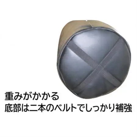 ワイルドフィットのサンドバッグ　ジム仕様 【赤】φ40×130cm(回転式チェーン付き)【1343919】