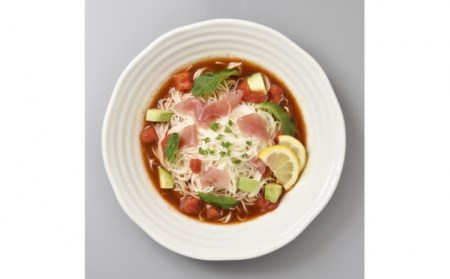 トマトバジルそうめん 2人前 ・万能調味料あごだしスープ 4袋 / そうめん 素麺 乾麺 トマト バジル あごだし 2000円 2000 / 南島原市 / ふるせ [SAQ008]
