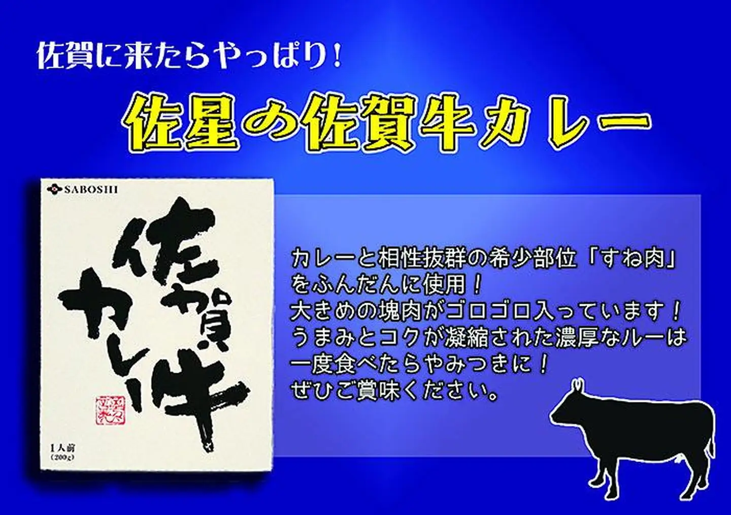 希少部位使用 佐賀牛カレー満腹セット(8個)：B250-004