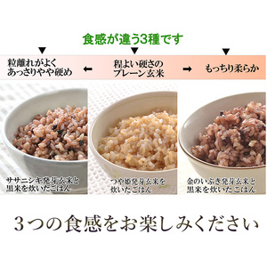 発芽玄米パックご飯3種セット 150g×16パック 金のいぶき つや姫 ササニシキ 発芽玄米 黒米 発芽玄米 レンジ 有機栽培 パックライス ご飯 米 レンチン 【有機農園ファーミン株式会社】 tm114