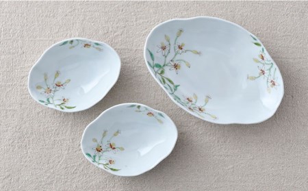 【波佐見焼】仙人草 深鉢・小鉢 3点セット 食器 皿 【藍水】 [GB33]  波佐見焼