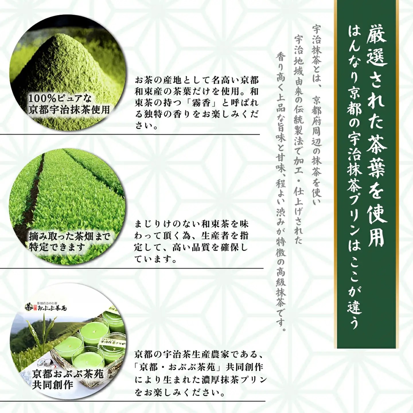 抹茶 プリン はんなり京都の宇治抹茶プリン 6個入 抹茶
