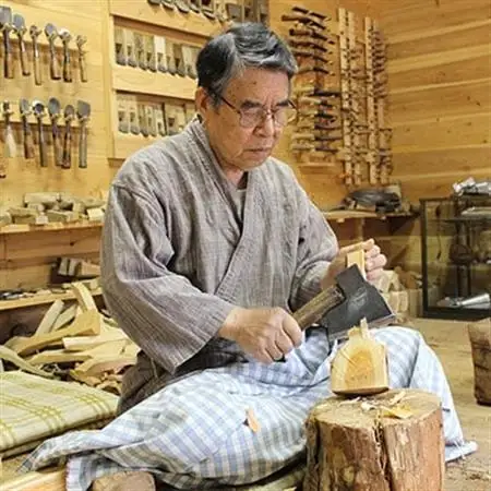 広島県指定伝統的工芸品　戸河内刳物三本セット【1031830】