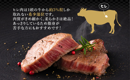 ヒレステーキ定期便 計5.4kg (180g程度×5枚×6回)