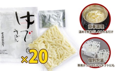 讃岐うどん ゆで麺 20人前 出汁付き うどん