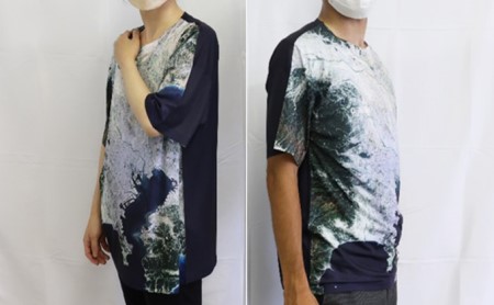 オリジナル衛星Tシャツ・エコバッグのセット ファッション 共同制作 記念 ロゴ マーク コットン 1 詰め合わせ  XLサイズ