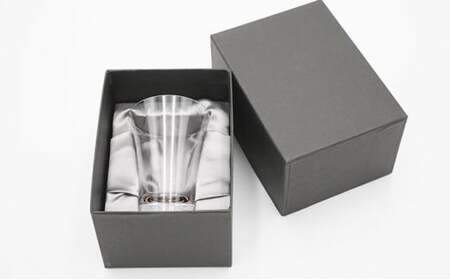 杯（クリスタル）石垣（貝入）黒 酒器 工芸品 ガラス 高岡漆器 あわび貝 漆 螺鈿ガラス 持ちやすく シンプル 神秘的 輝き きれい おしゃれ  FAD-0991
