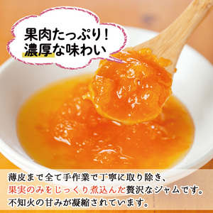 No.396 手造り不知火ジャム (200g×6本) 国産 九州産 鹿児島県産 無添加 みかん 柑橘類 ジャム フルーツ 果物 手作り 手造り 調味料 小分け 贈答 プレゼント 着色料無添加 保存料無添加【片平観光農園】