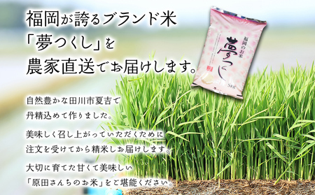 米 精米 令和7年産 夢つくし  5kg 福岡県産「原田さんちのお米」 ブランド米
