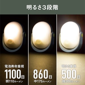 RITEX ASL-097 どこでもセンサーライト300〈防犯 防犯ライト 乾電池式 LED センサーライト 非常灯 防犯グッズ 屋外 キャンプ 株式会社ムサシ 送料無料 ふるさと納税 返礼品 おすすめ 日用品 プレゼント〉【2401O10805】