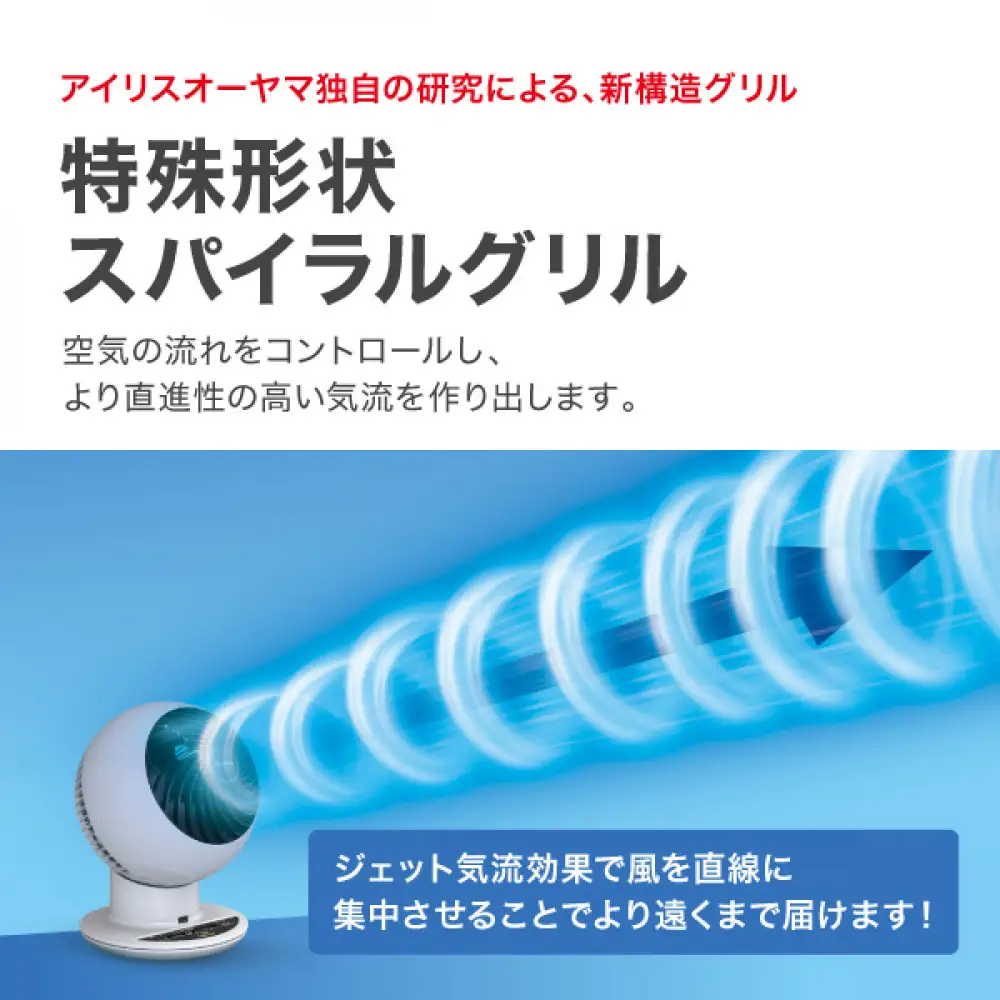 サーキュレーター 20畳 アイリスオーヤマ PCF-HM23- W首振り サーキュレーター