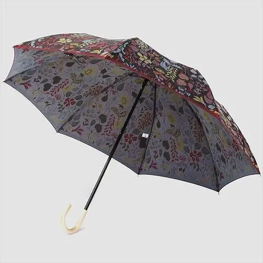 槙田商店 折りたたみ傘スティグリンドベリ【HERBARIUM】レッド(ハーバリウム) 晴雨兼用