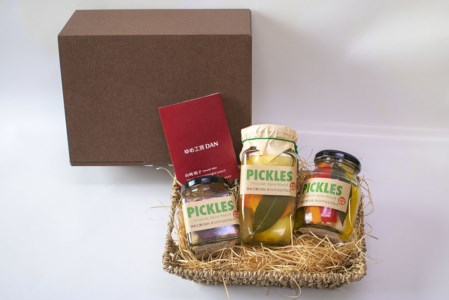 ゆめ工房DAN オリジナル ピクルス ギフト 贈答 健康 瓶詰め お酢 豆 卵 3本セット