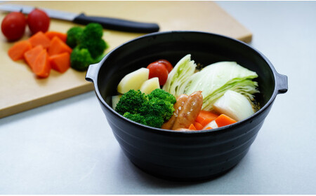 有田焼 熱々のまま食卓へ「Only碗」（ブラック） 【大慶】 土鍋 直火対応 電子レンジ対応 オーブン対応 キッチン用品 調理用具 食器兼用土鍋 うつわ 一人暮らしの土鍋 一人用鍋 レシピ付 A24-27
