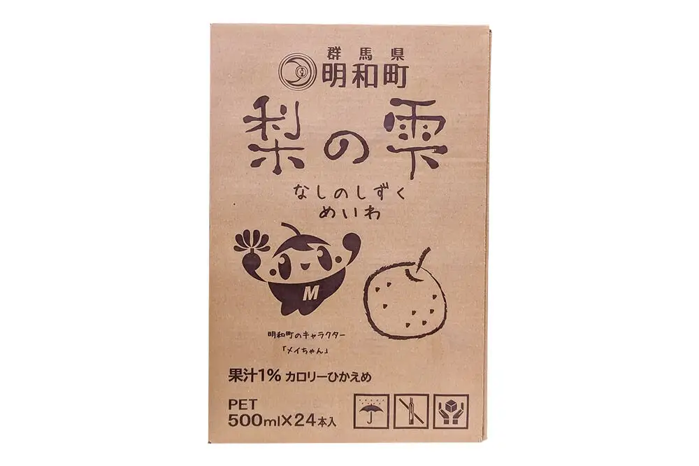 梨の雫めいわ【500ml×24本】明和町産豊水使用 清涼飲料水
