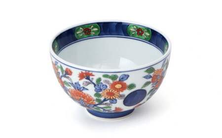 源右衛門窯 古伊万里風花籠手 飯碗 器 食器 お茶碗 ごはん 茶碗 小鉢