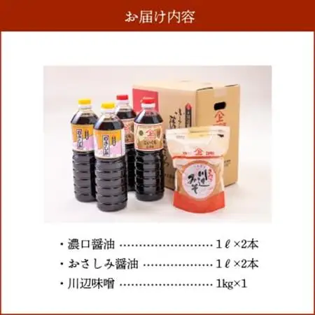 ヤマガミ醤油 川辺味噌セット【1186052】