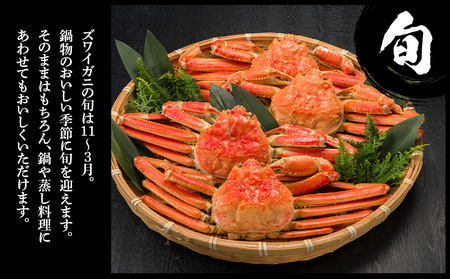 訳あり ズワイガニ 姿 ボイル済み 冷凍 1尾セット 約800g BM338