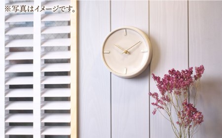 陶磁器製掛け時計 GLAZED CLOCK 『ペールグレー』【杉浦製陶】 インテリア 雑貨 おしゃれ [TAO008]