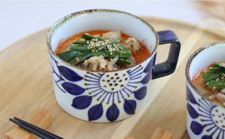 【波佐見焼】ブルーメ スープカップ ペアセット 食器 皿 【翔芳窯】 [FE158]  波佐見焼