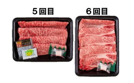 《定期便》長崎和牛ロースお届け便ミニ(6回)