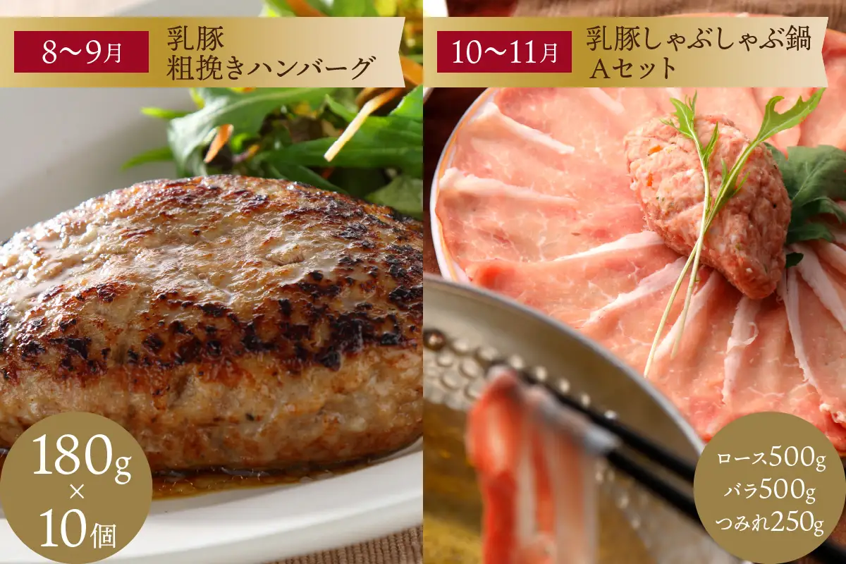 乳豚バラエティ定期便【隔月・年6回定期便】【I-008】