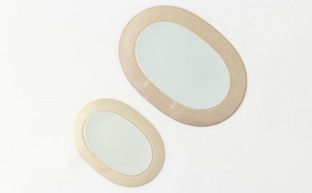 【美濃焼】グレージュ オーバルプレート 白大小各1【陶土う庵】(3228-0175) 食器 皿 プレート 楕円皿 オーバルプレート メインディッシュ 大皿 おしゃれ 送料無料 [MBY101]