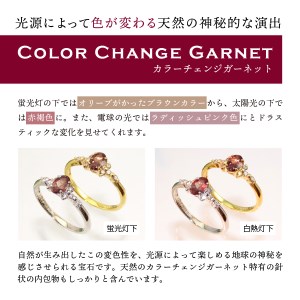 指輪 ダイヤモンド カラーチェンジガーネット リング 【プラチナ】KT-1145 アクセサリー
