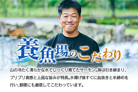 芸北サーモン 計500g 骨取りフィレ＆冷燻サーモンセット  山育ち サーモン フィレ スモークサーモン 刺身 サラダにおすすめ_OG065_003