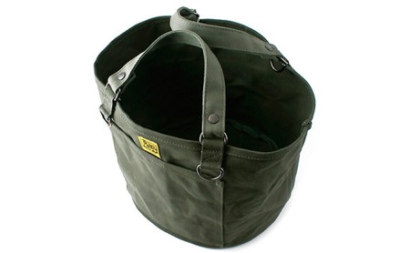 Free Free Baketsu Tote　バンナイズ 帆布 グリーン トート バッグ バケツ ファッション かばん トートバッグ カバン 