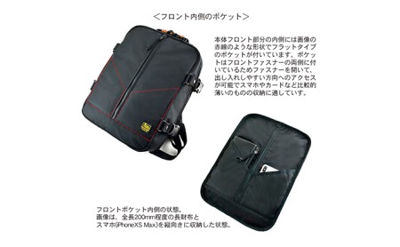 シンプルワーキングベース ＜ワイド＞　バンナイズ バリスティック ナイロン ブラック  リュック バックパック 耐久性 大容量 ファッション バッグ カバン 