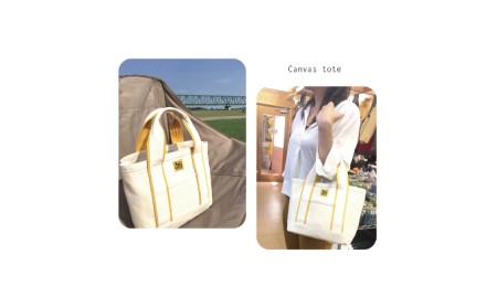 バンナイズ　スタッフオーダートート／Mikaモデル　バンナイズ 帆布 お散歩 買い物 お出かけ ショッピング かばん トートバッグ ファッション カバン バッグ  生成×イエロー